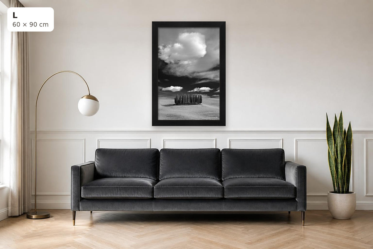 Fine art print by Duccio Nacci in a furnished interior