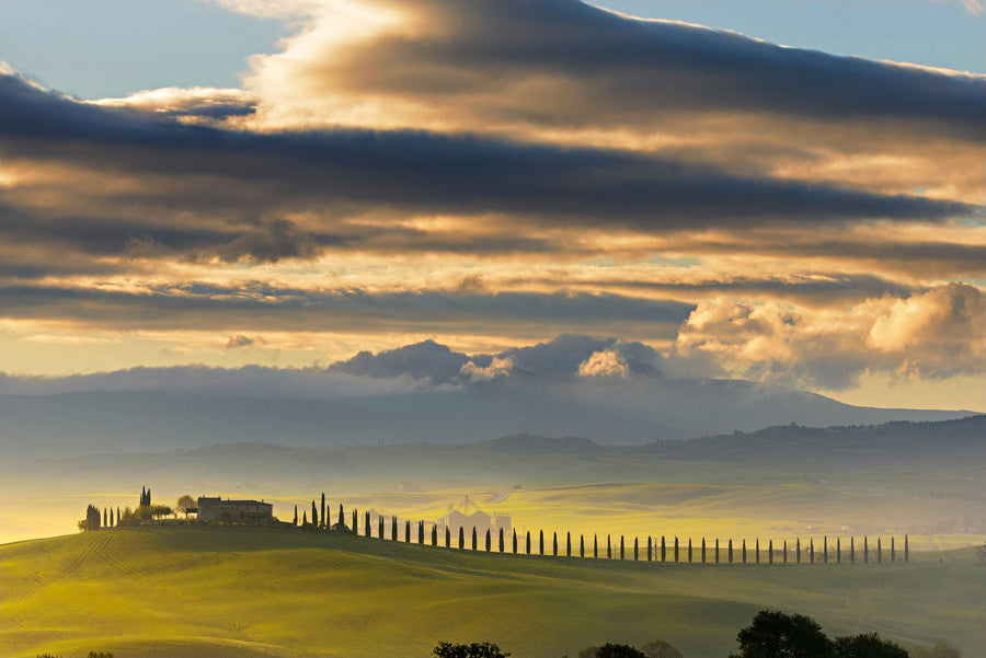 Aube dans le Val d’Orcia