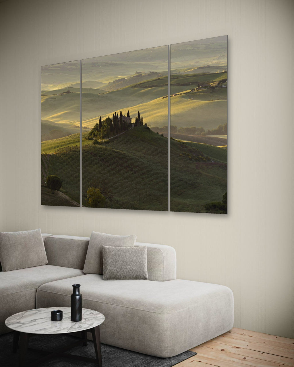 Trittico su alluminio The Suspended Landscape – Duccio Nacci