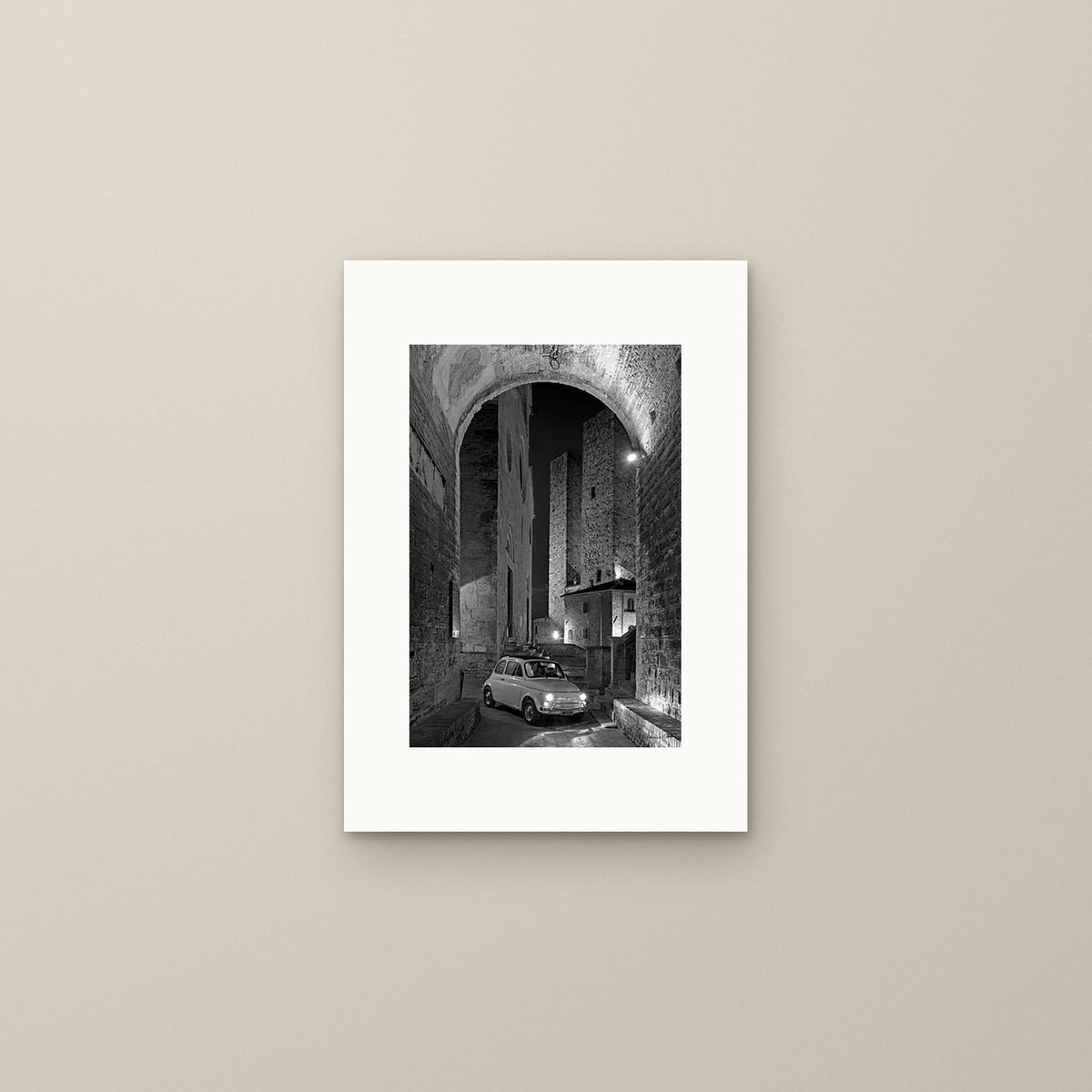 Between Towers and Shadows – fine art print by Duccio Nacci, size S, print only on A3 paper (29.7 × 42 cm)