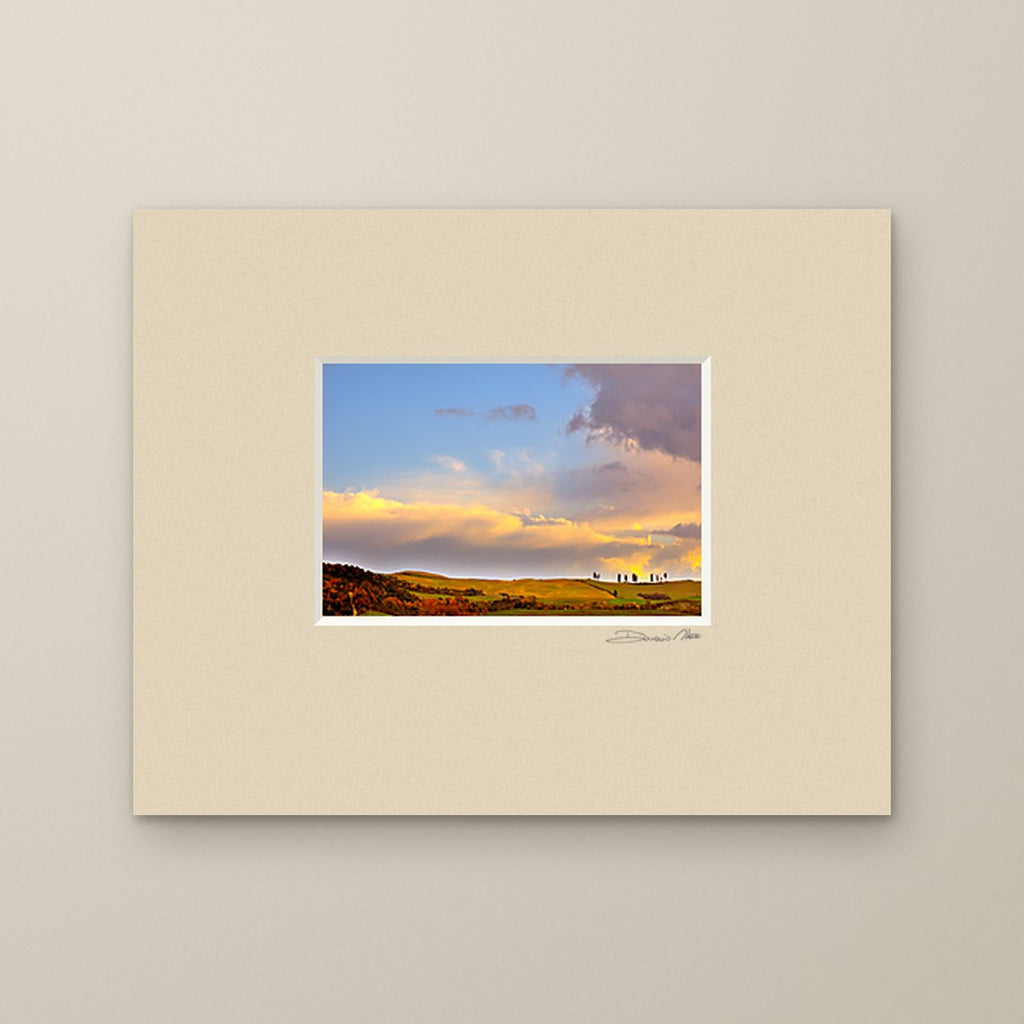 Beyond the Sunset – fine art print by Duccio Nacci, size 24×30, print with white mat