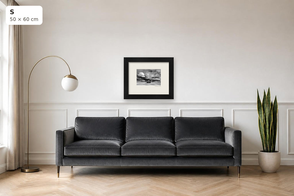 Cathedral of Cypress - Horizontal – fine art print by Duccio Nacci, size S shown above a sofa