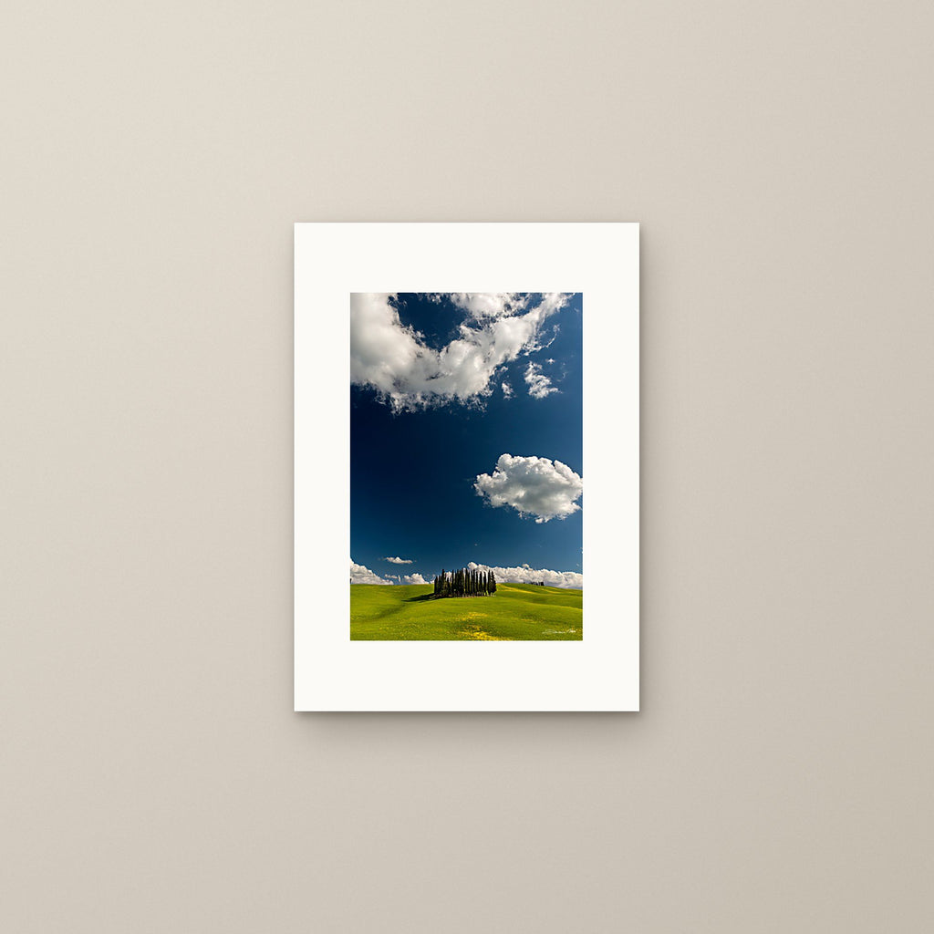Cypress Island - Vertical – fine art print by Duccio Nacci, size S, print only on A3 paper (29.7 × 42 cm)