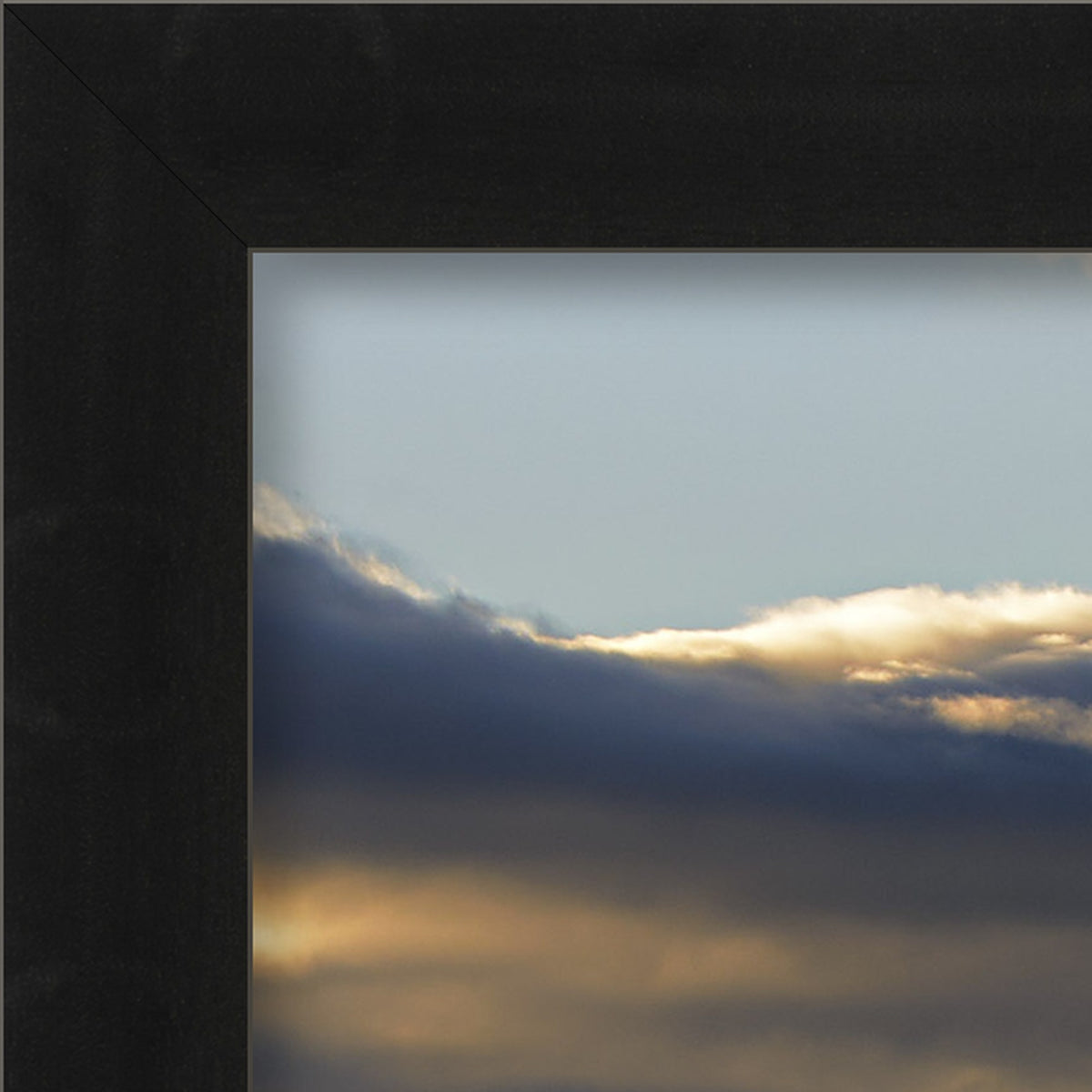 Dawn in Val d’Orcia – fine art print by Duccio Nacci, frame corner detail