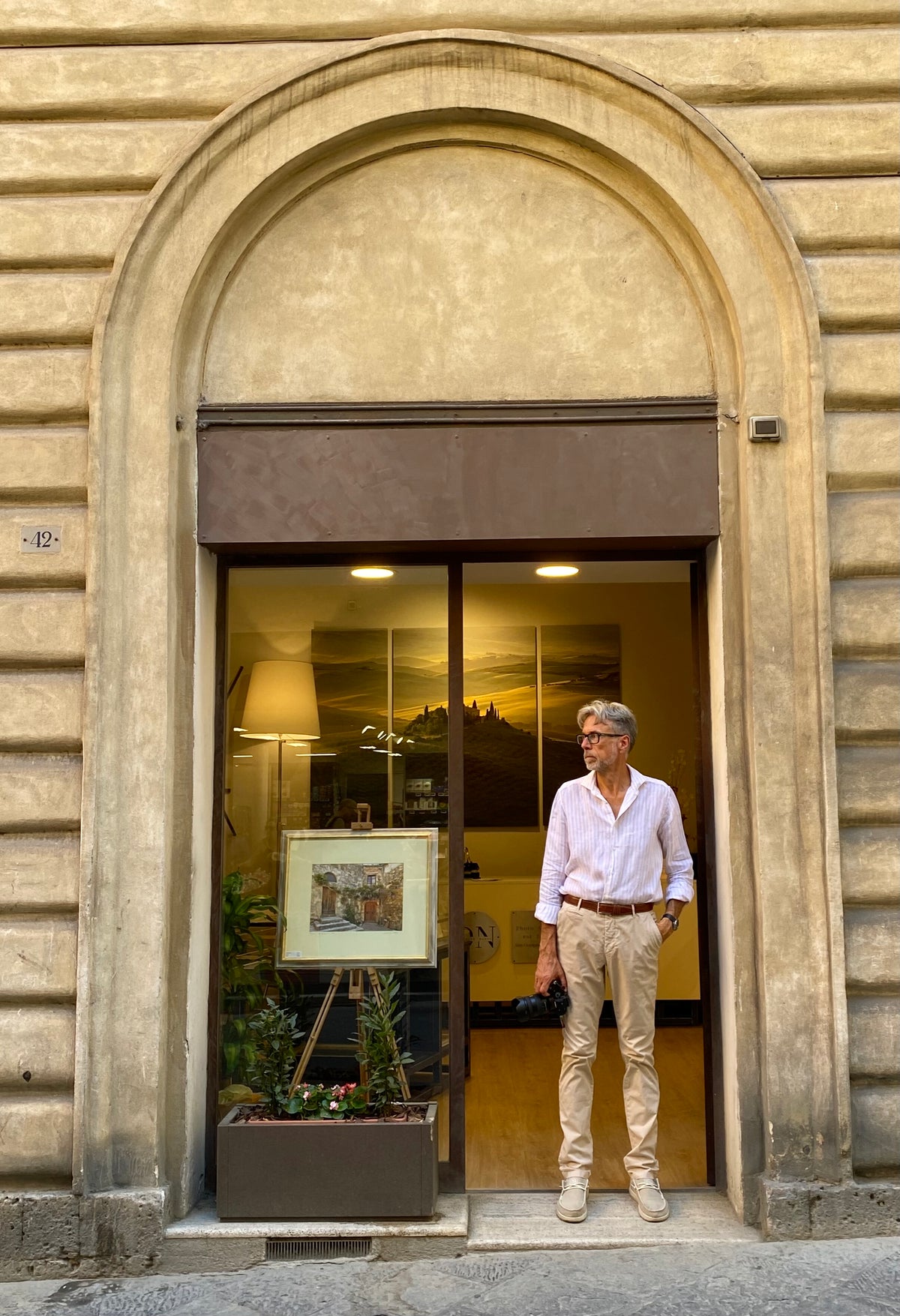 Duccio Nacci dans l'atelier