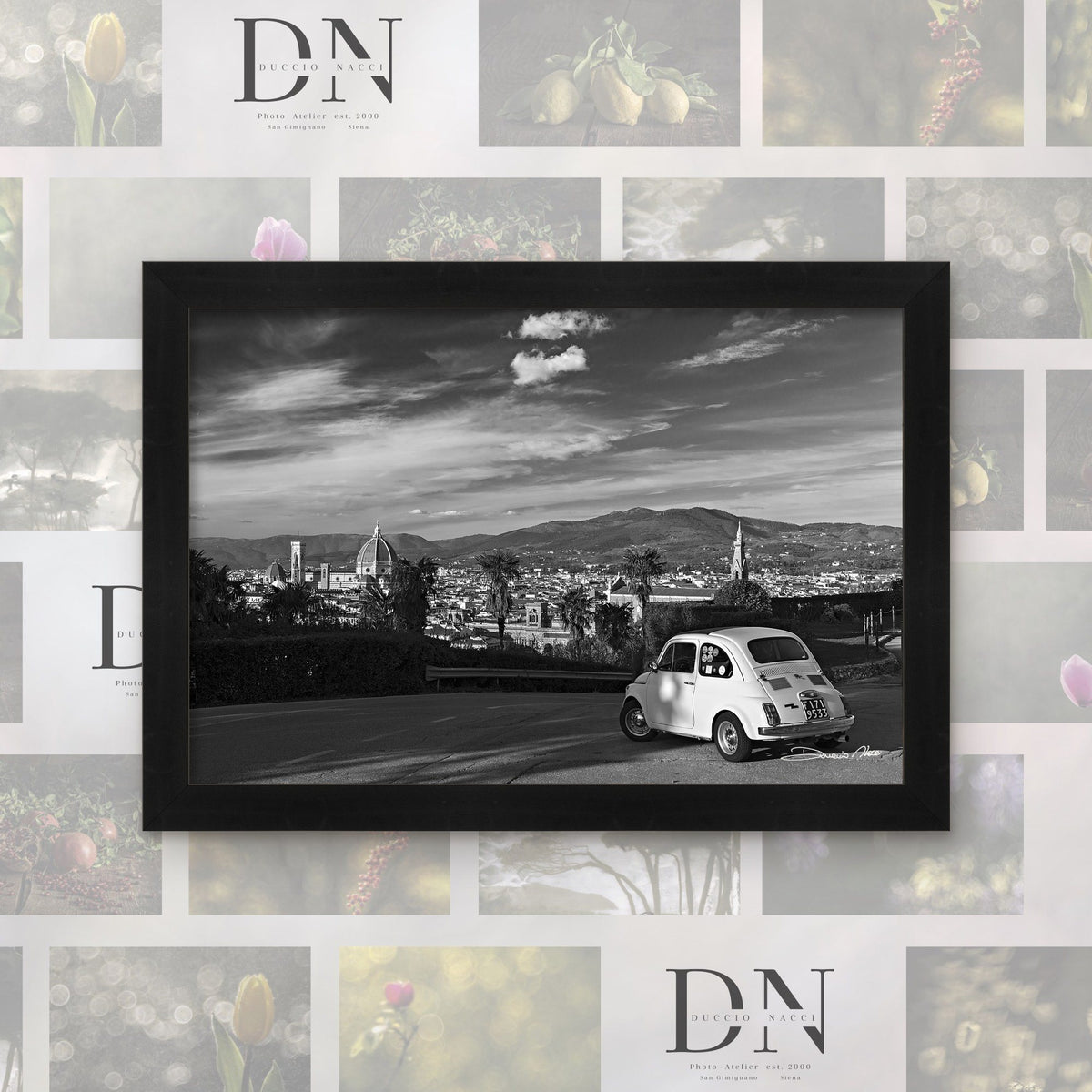 Florentine Dream – fine art print by Duccio Nacci, size L/XL/XXL, with black frame