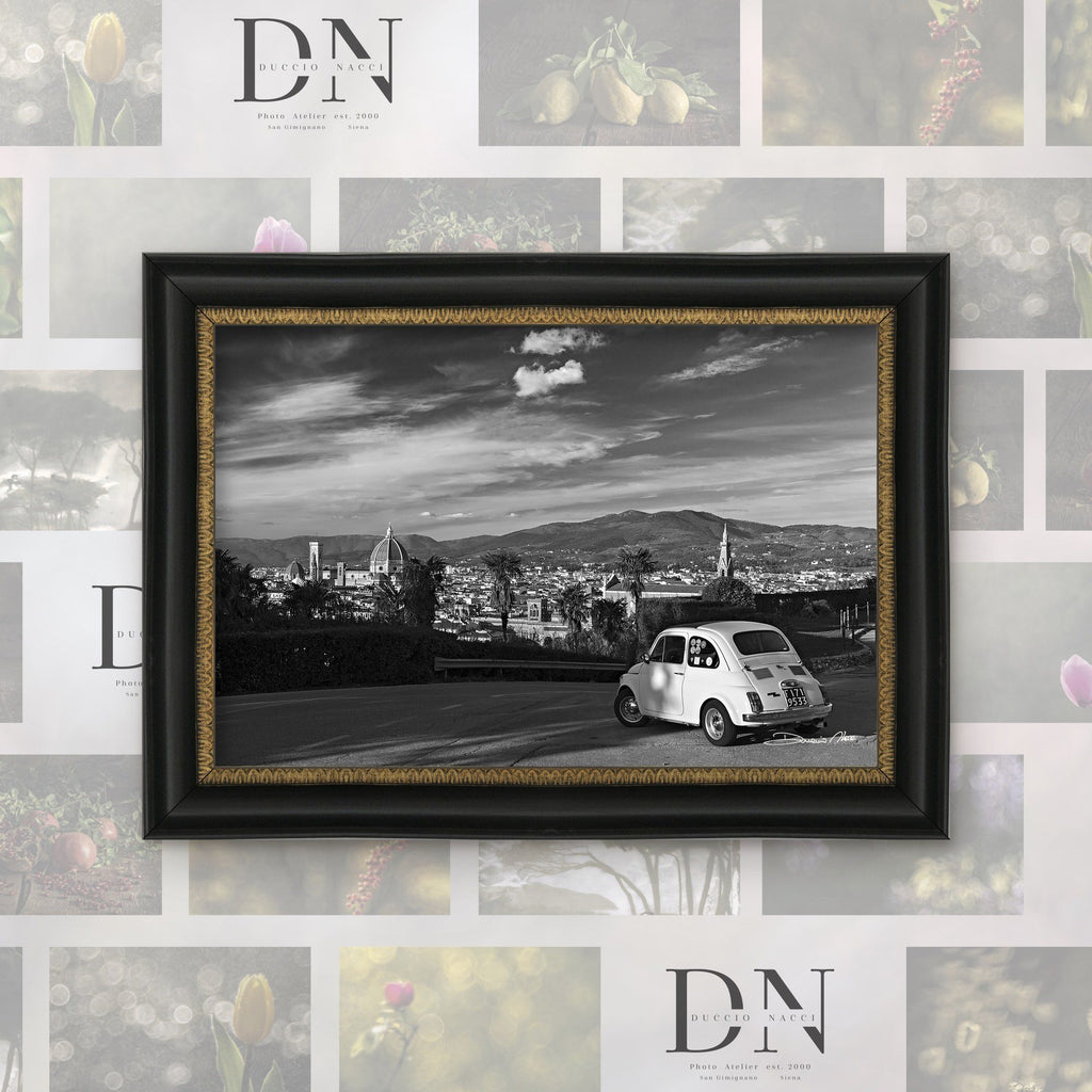 Florentine Dream – fine art print by Duccio Nacci, size L/XL/XXL, with black and gold frame
