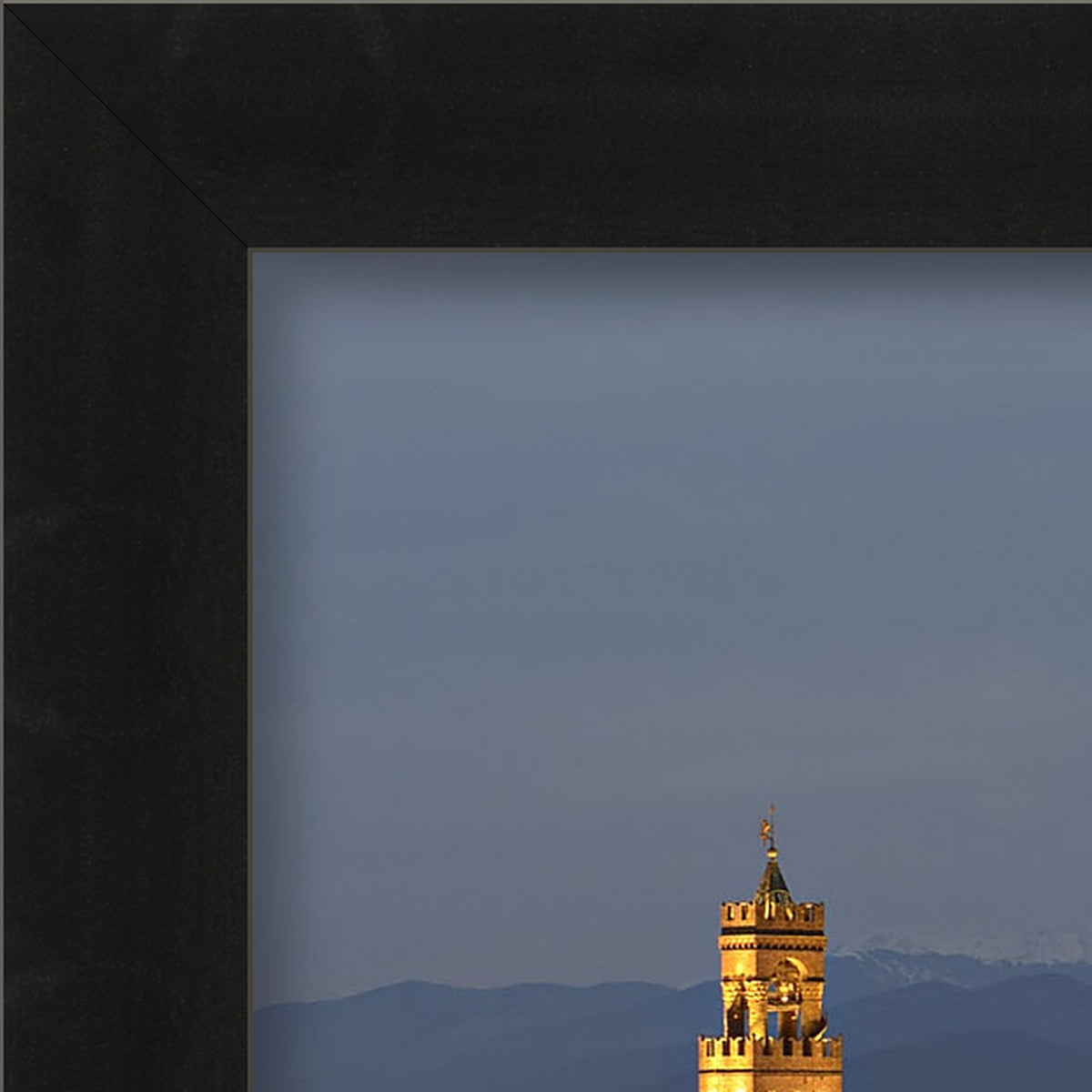 Florentine Night – fine art print by Duccio Nacci, frame corner detail