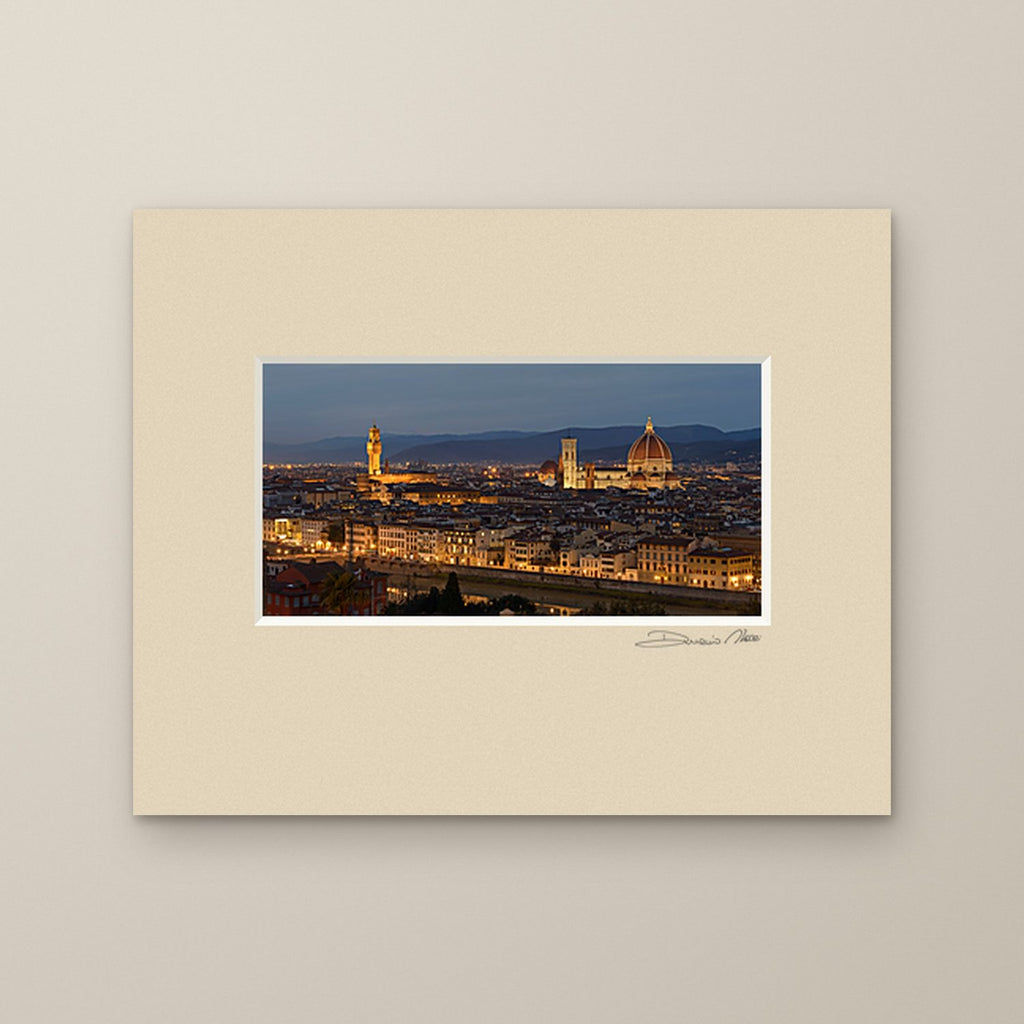 Florentine Night – fine art print by Duccio Nacci, size 24×30, print with white mat