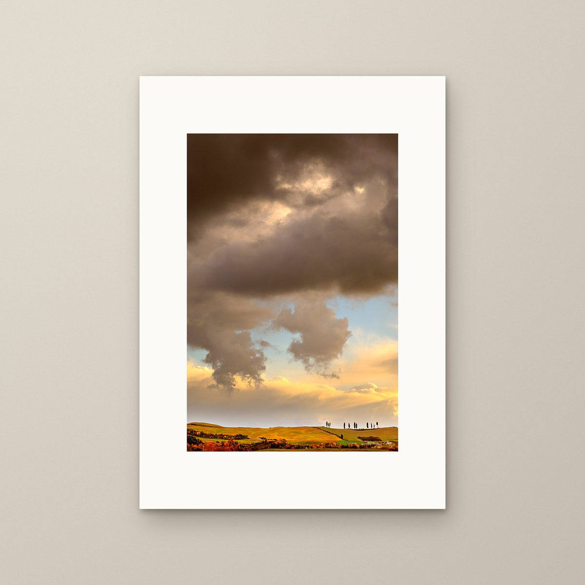 Golden Hills – fine art print by Duccio Nacci, size XS, print only on A2 paper (42 × 59.4 cm)
