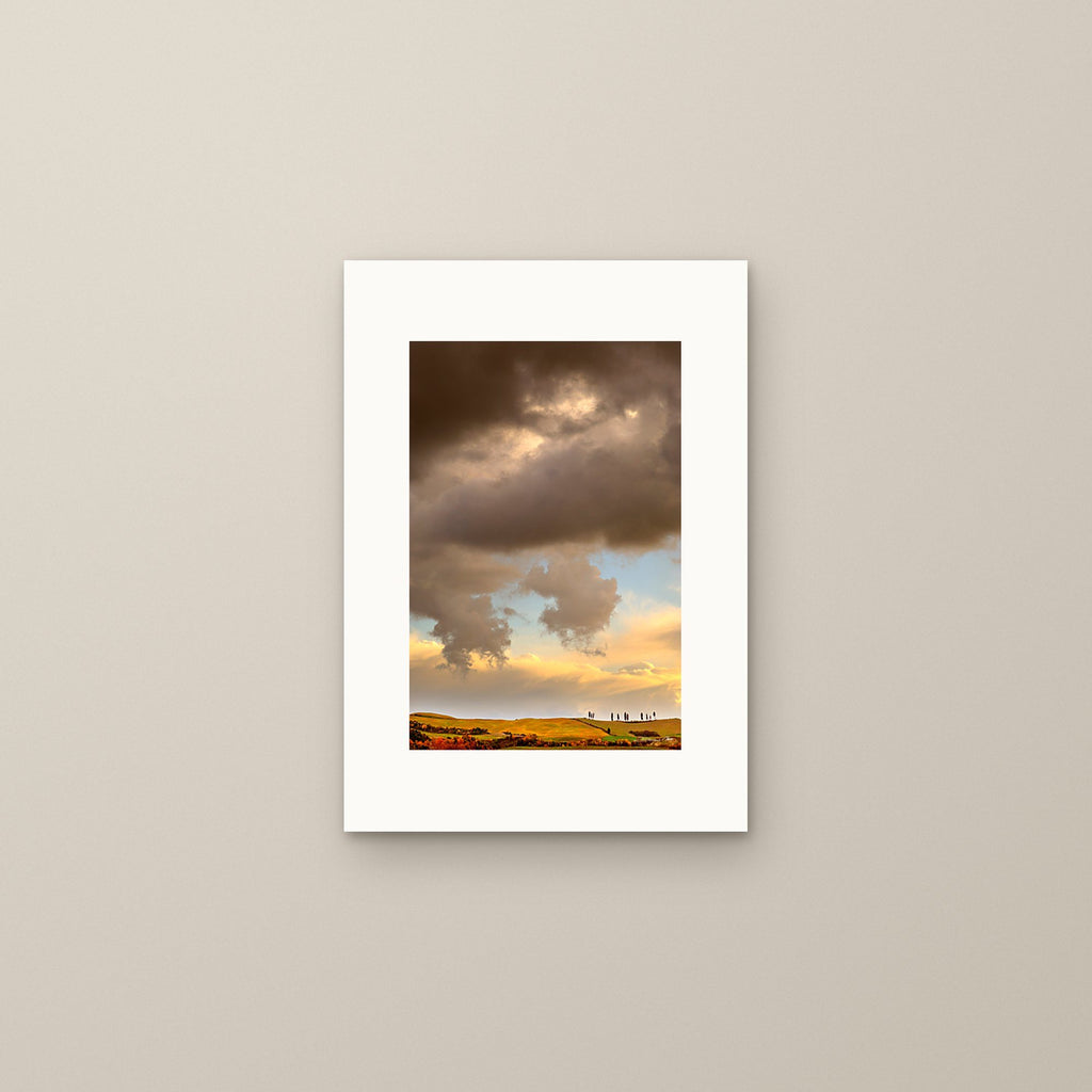 Golden Hills – fine art print by Duccio Nacci, size S, print only on A3 paper (29.7 × 42 cm)