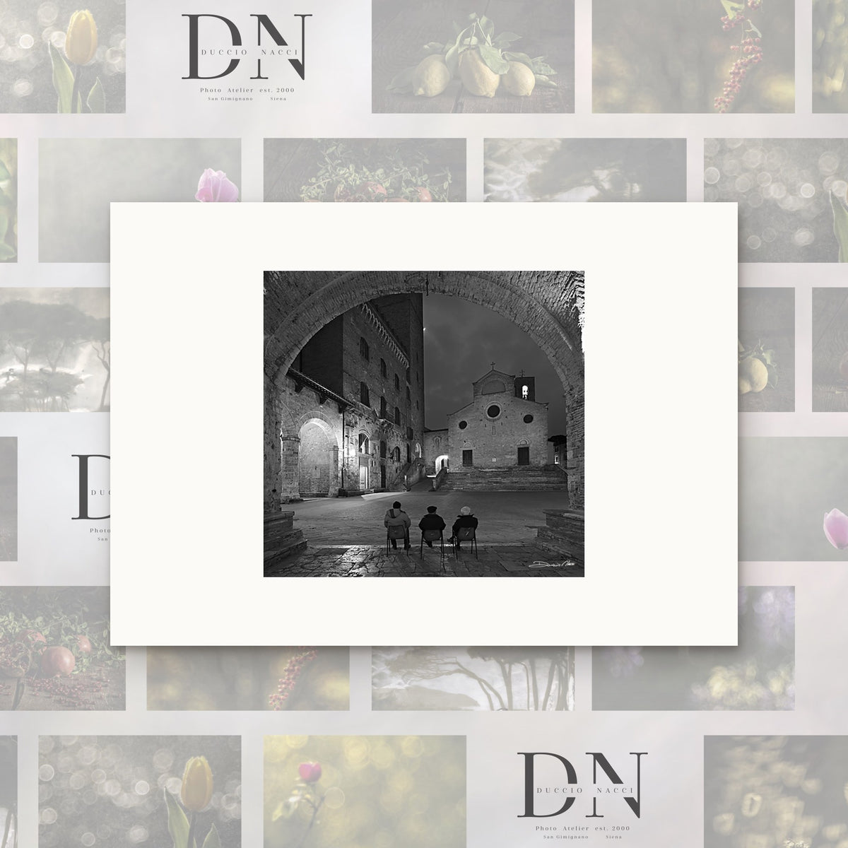 In the Cathedral's Shadow – fine art print by Duccio Nacci, size XS, print only on A2 paper (42 × 59.4 cm)