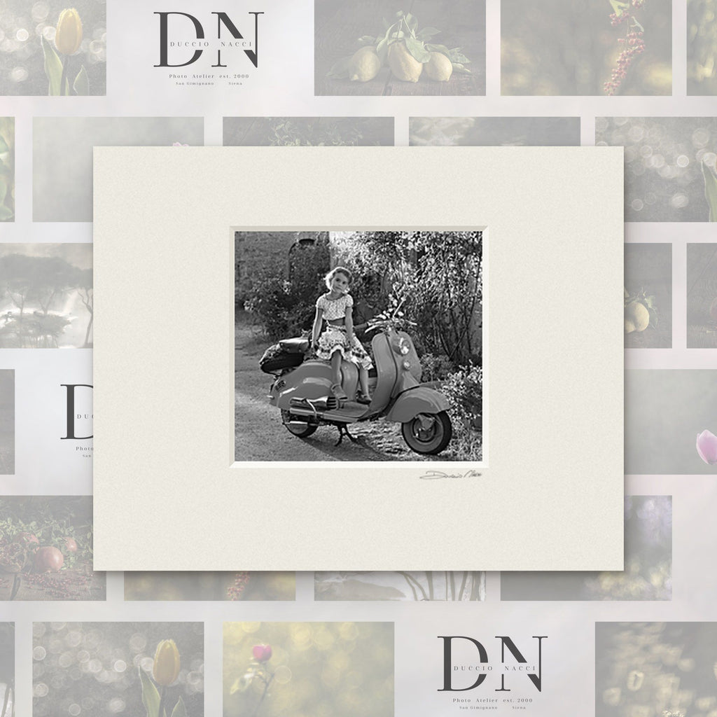 Lambretta Dreamscape – fine art print by Duccio Nacci, size 24×30, print with white mat