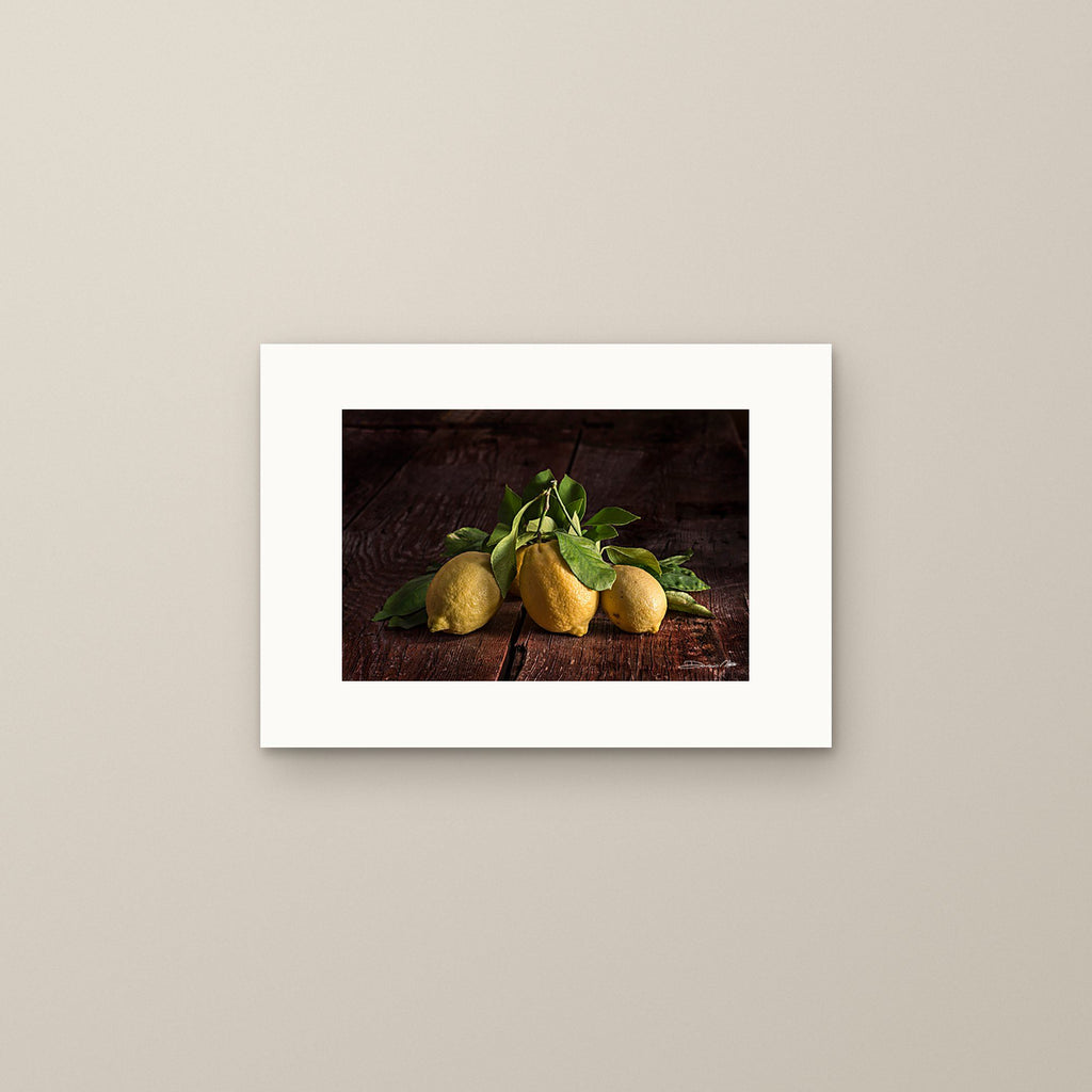 Lemon Light – fine art print by Duccio Nacci, size S, print only on A3 paper (29.7 × 42 cm)