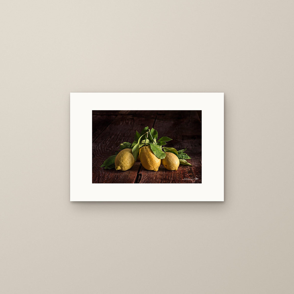Lemon Light – fine art print by Duccio Nacci, size S, print only on A3 paper (29.7 × 42 cm)
