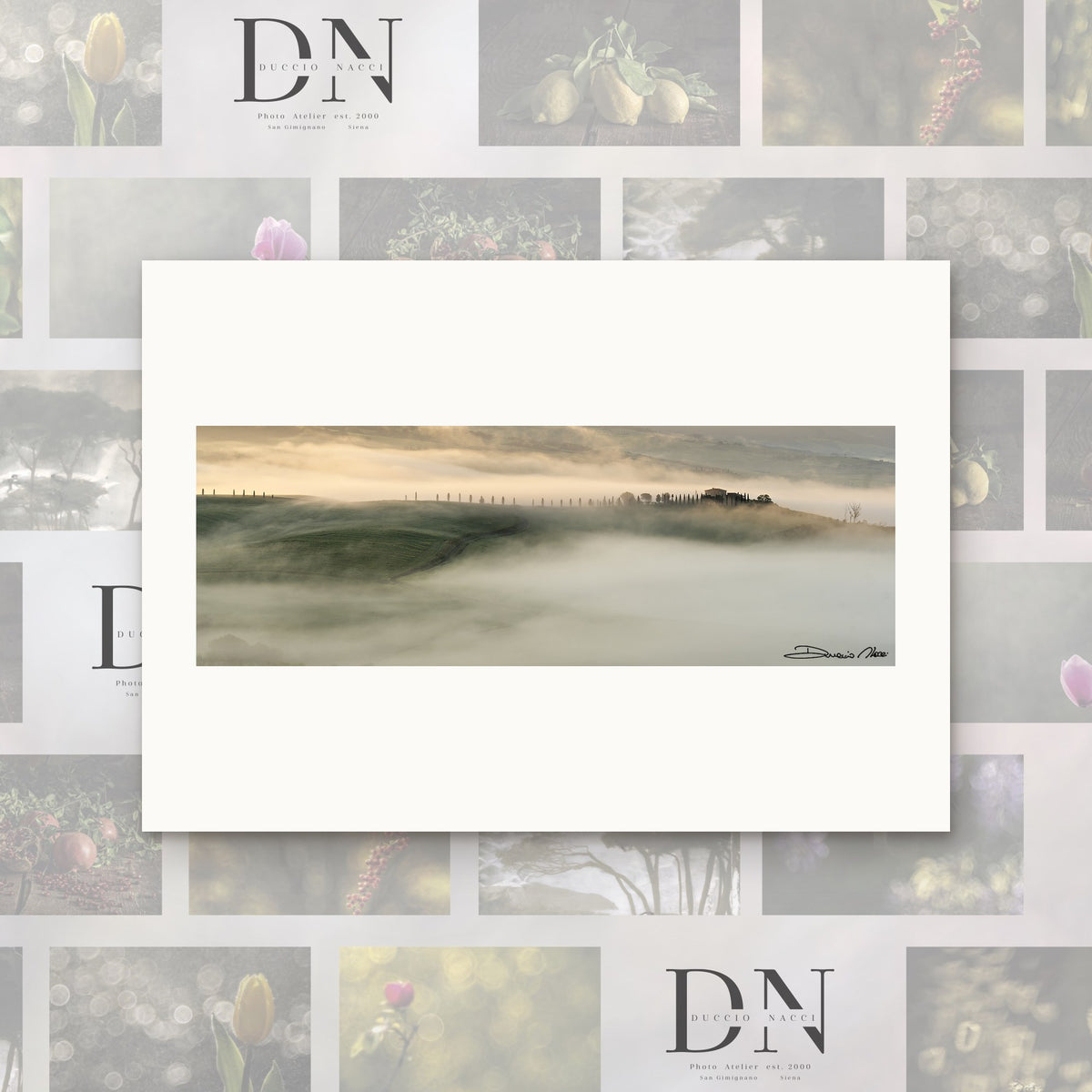 Morning in Val d'Orcia – fine art print by Duccio Nacci, size XS, print only on A2 paper (42 × 59.4 cm)