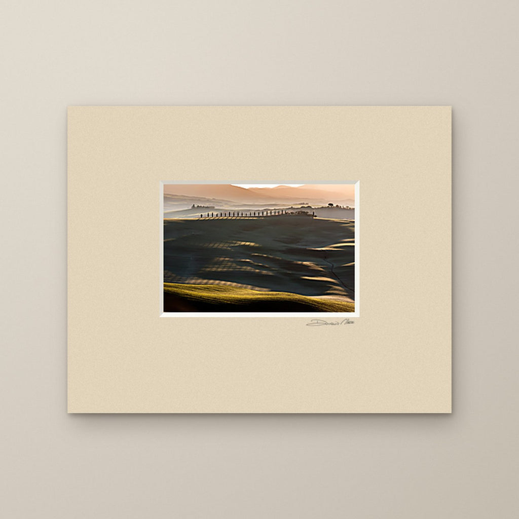 The Golden Ridge – fine art print by Duccio Nacci, size 24×30, print with white mat