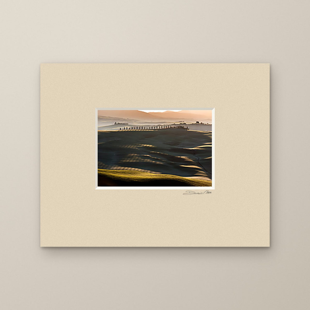 The Golden Ridge – fine art print by Duccio Nacci, size 24×30, print with white mat