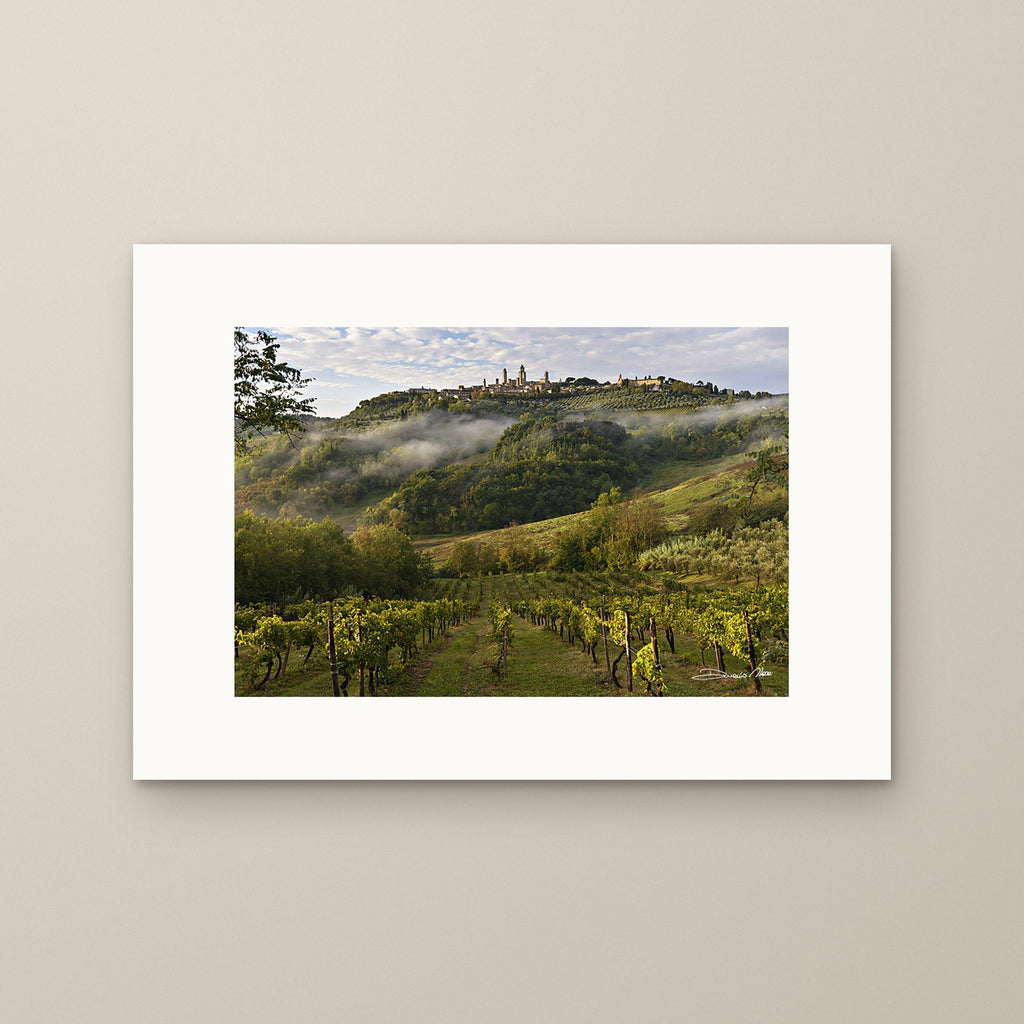 San Gimignano Awakening – fine art print by Duccio Nacci, size XS, print only on A2 paper (42 × 59.4 cm)