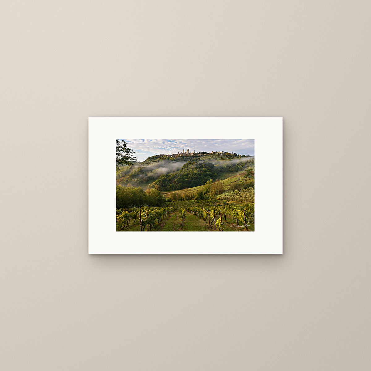 San Gimignano Awakening – fine art print by Duccio Nacci, size S, print only on A3 paper (29.7 × 42 cm)