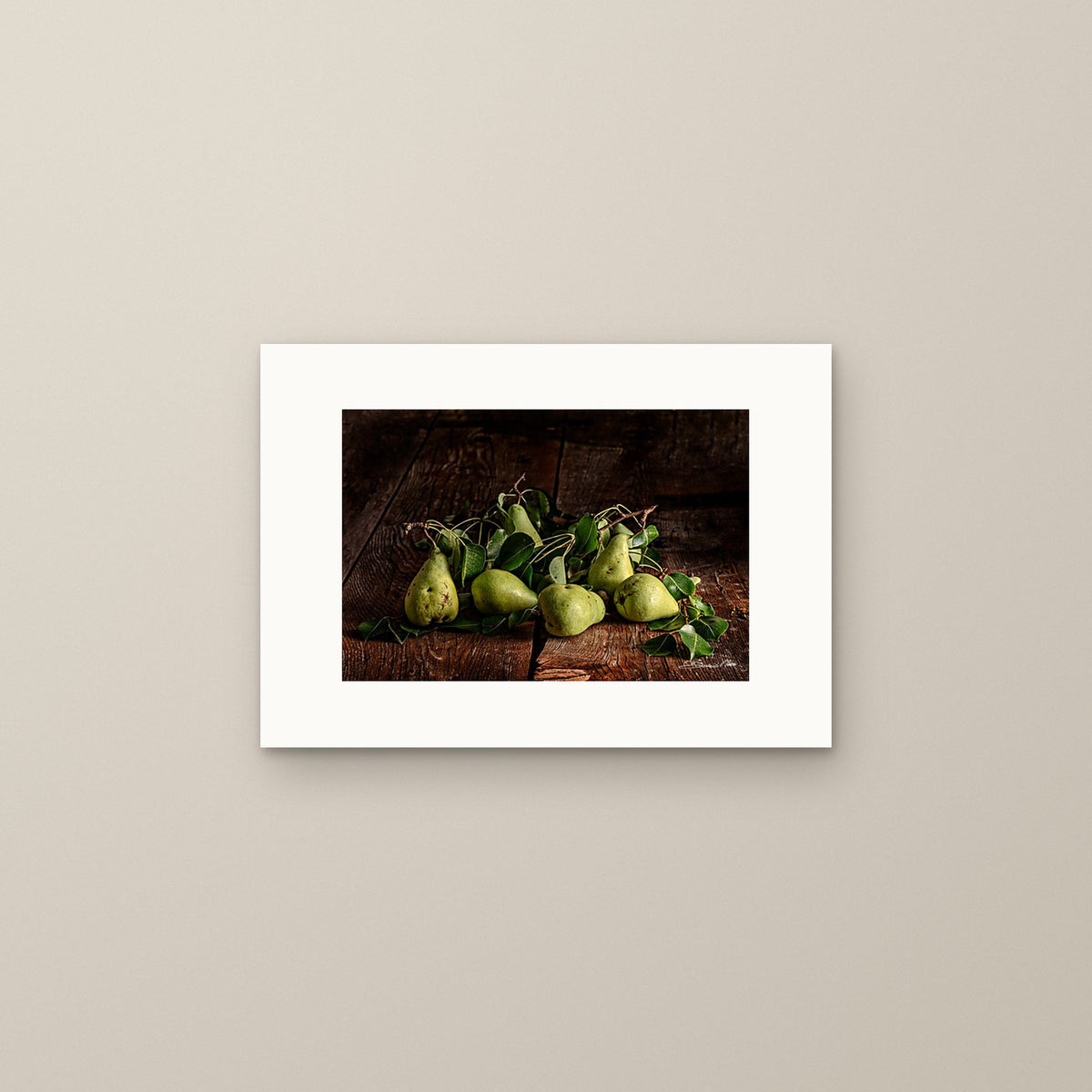 Silence of the Pear – fine art print by Duccio Nacci, size S, print only on A3 paper (29.7 × 42 cm)
