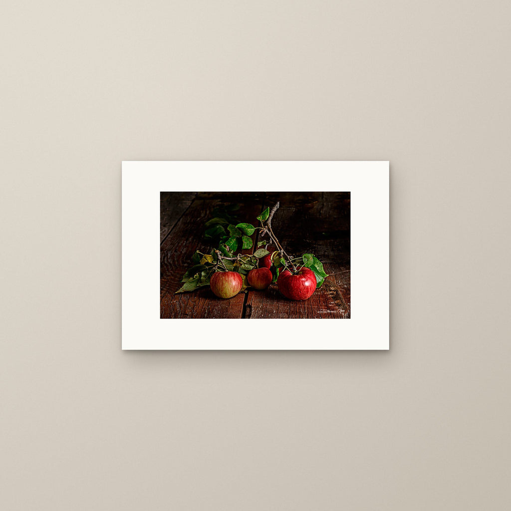 Solitude of an Apple – fine art print by Duccio Nacci, size S, print only on A3 paper (29.7 × 42 cm)