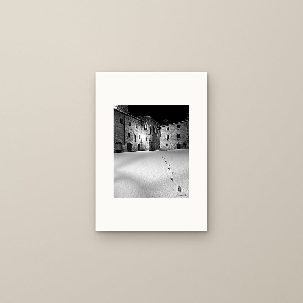 Steps in the Snow – fine art print by Duccio Nacci, size S, print only on A3 paper (29.7 × 42 cm)