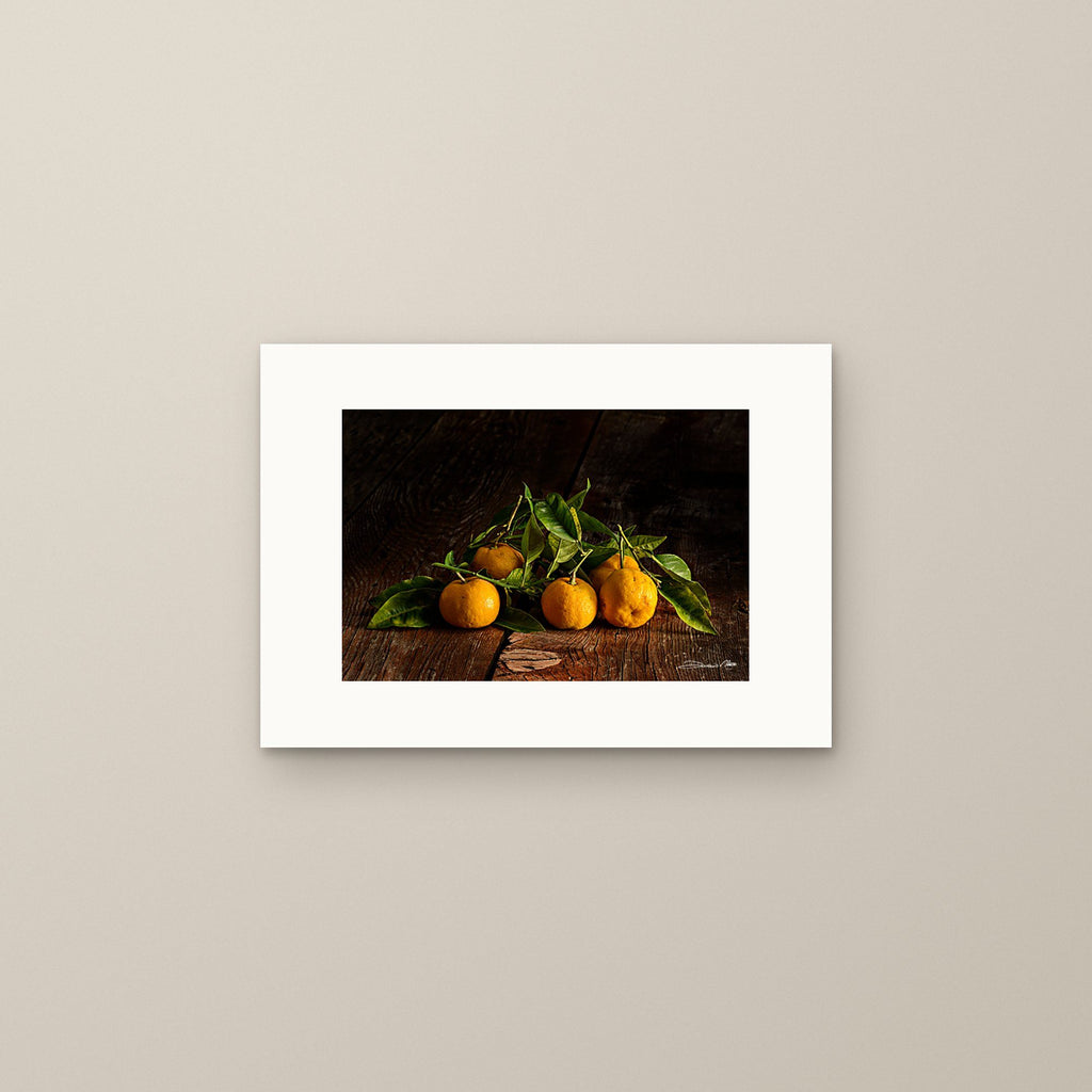 Tangerines – fine art print by Duccio Nacci, size S, print only on A3 paper (29.7 × 42 cm)