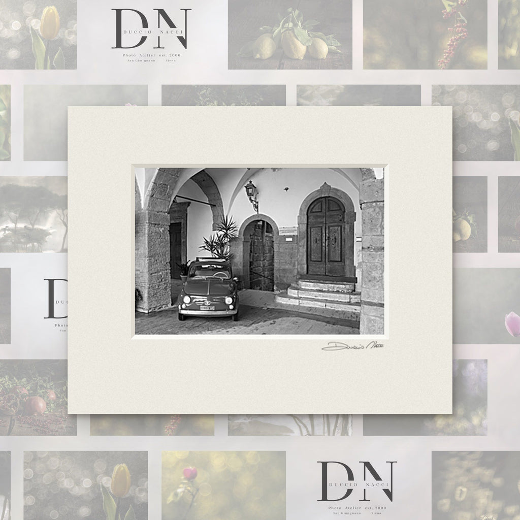Le Portique antique – tirage d'art de Duccio Nacci, format 24×30, tirage avec passe-partout blanc