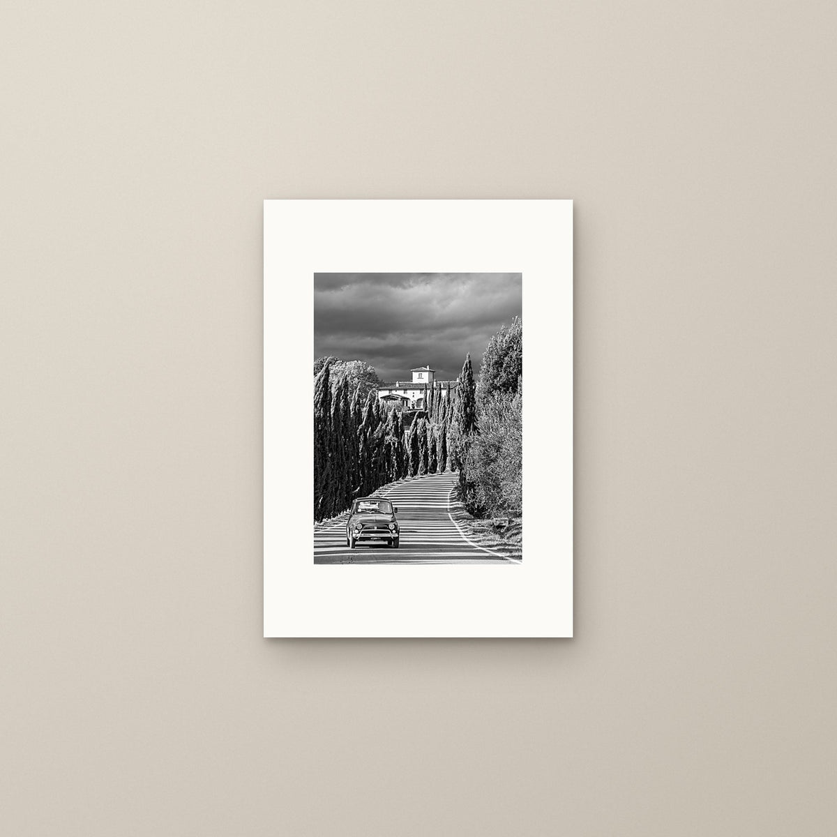 The Cypress Road – fine art print by Duccio Nacci, size S, print only on A3 paper (29.7 × 42 cm)