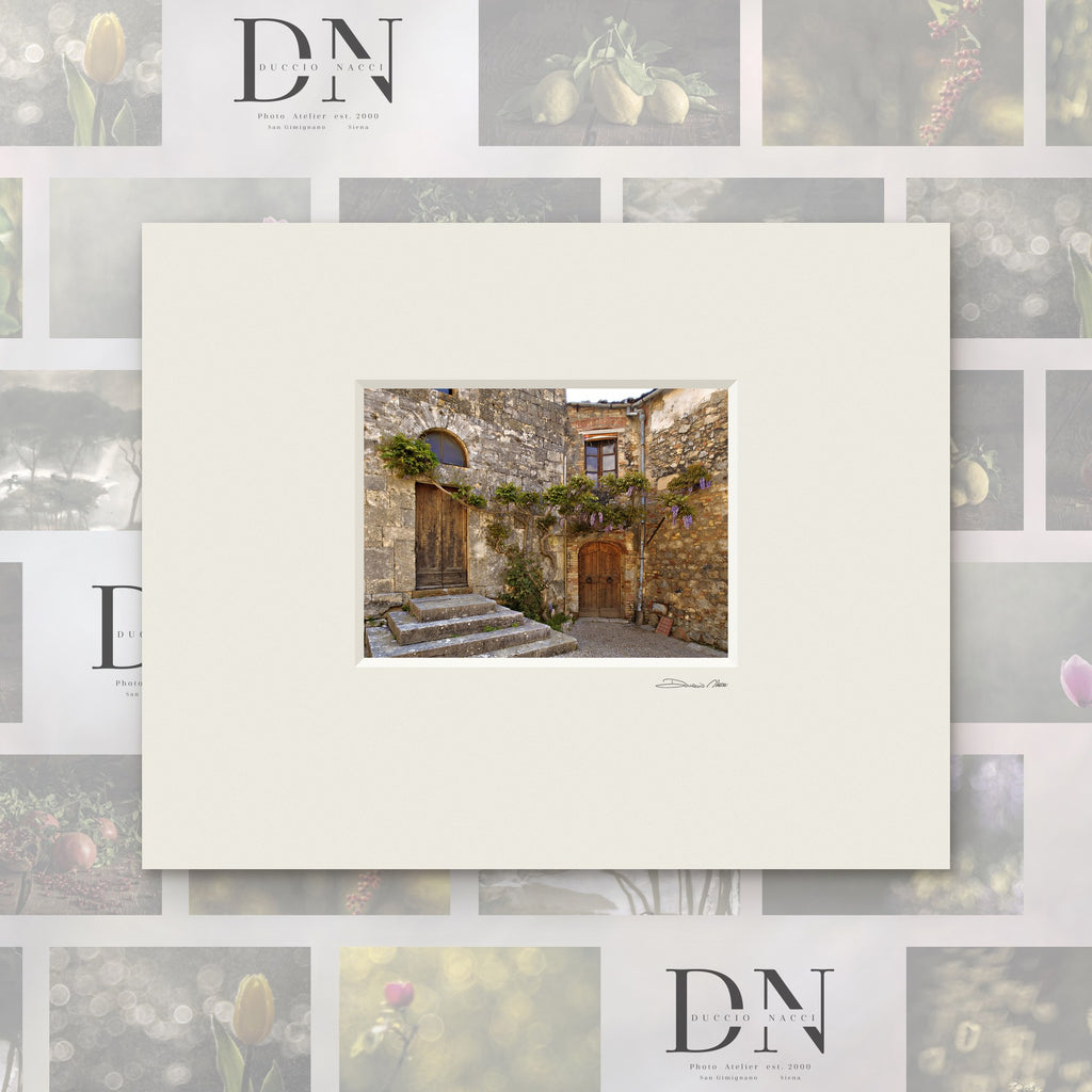 Le Jardin caché – tirage d'art de Duccio Nacci, format 24×30, tirage avec passe-partout blanc