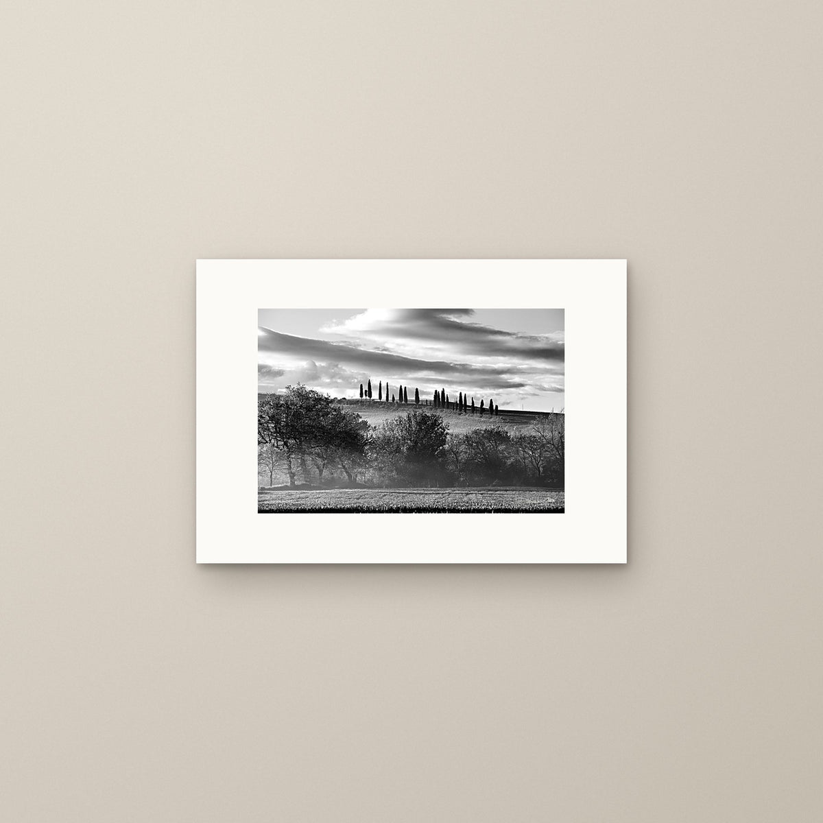 The Hill of Cypresses – fine art print by Duccio Nacci, size S, print only on A3 paper (29.7 × 42 cm)