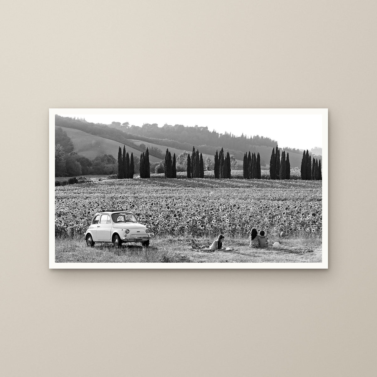 The Road of Sunflowers – fine art print by Duccio Nacci, size L/XL/XXL, print only