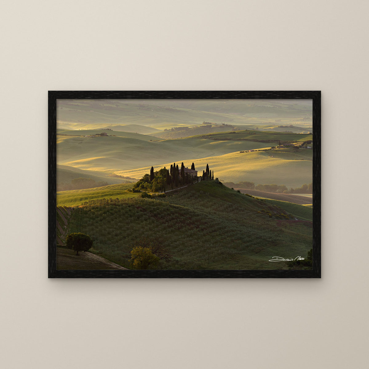 The Suspended Landscape – fine art print by Duccio Nacci, size L/XL/XXL, with thin black frame