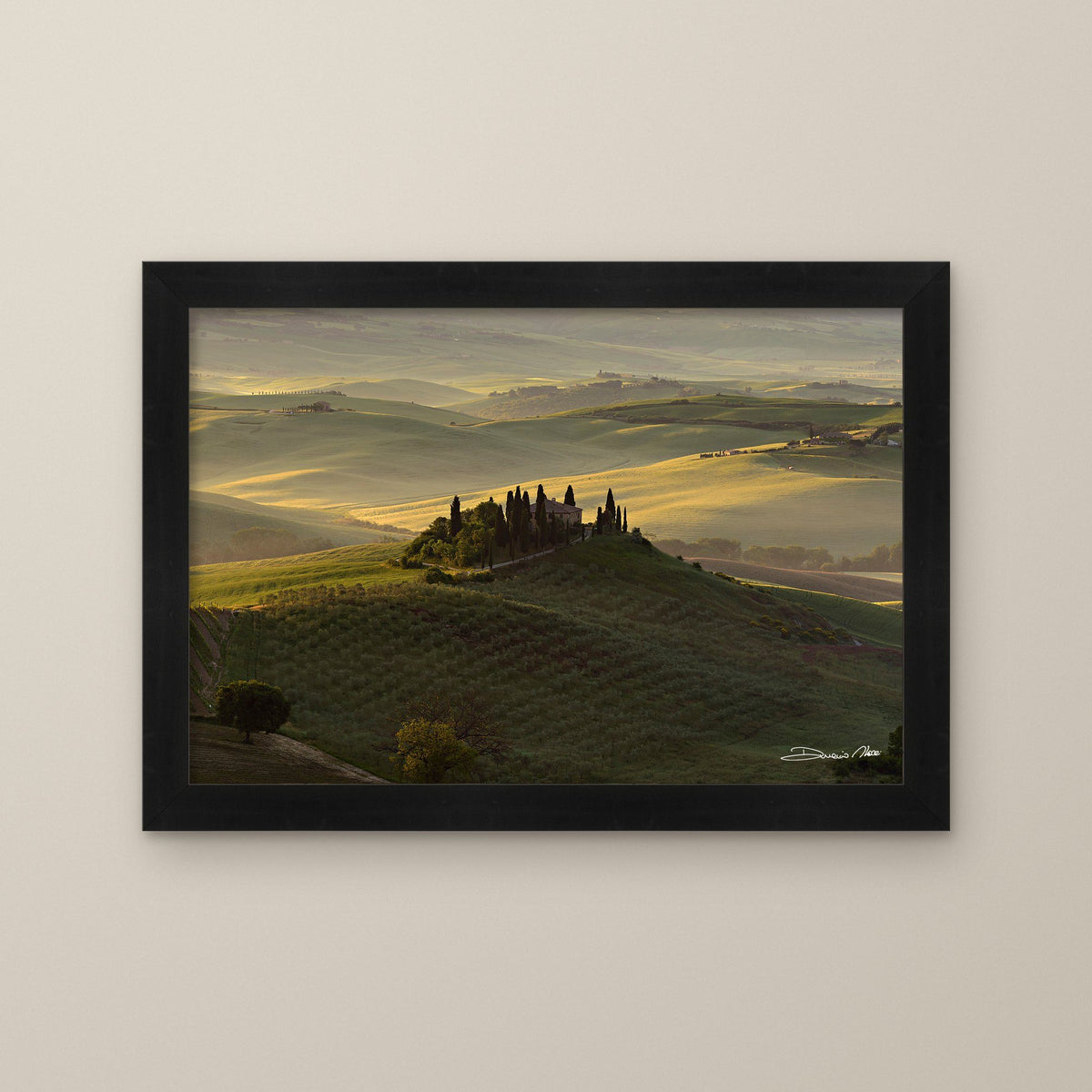 The Suspended Landscape – fine art print by Duccio Nacci, size L/XL/XXL, with black frame
