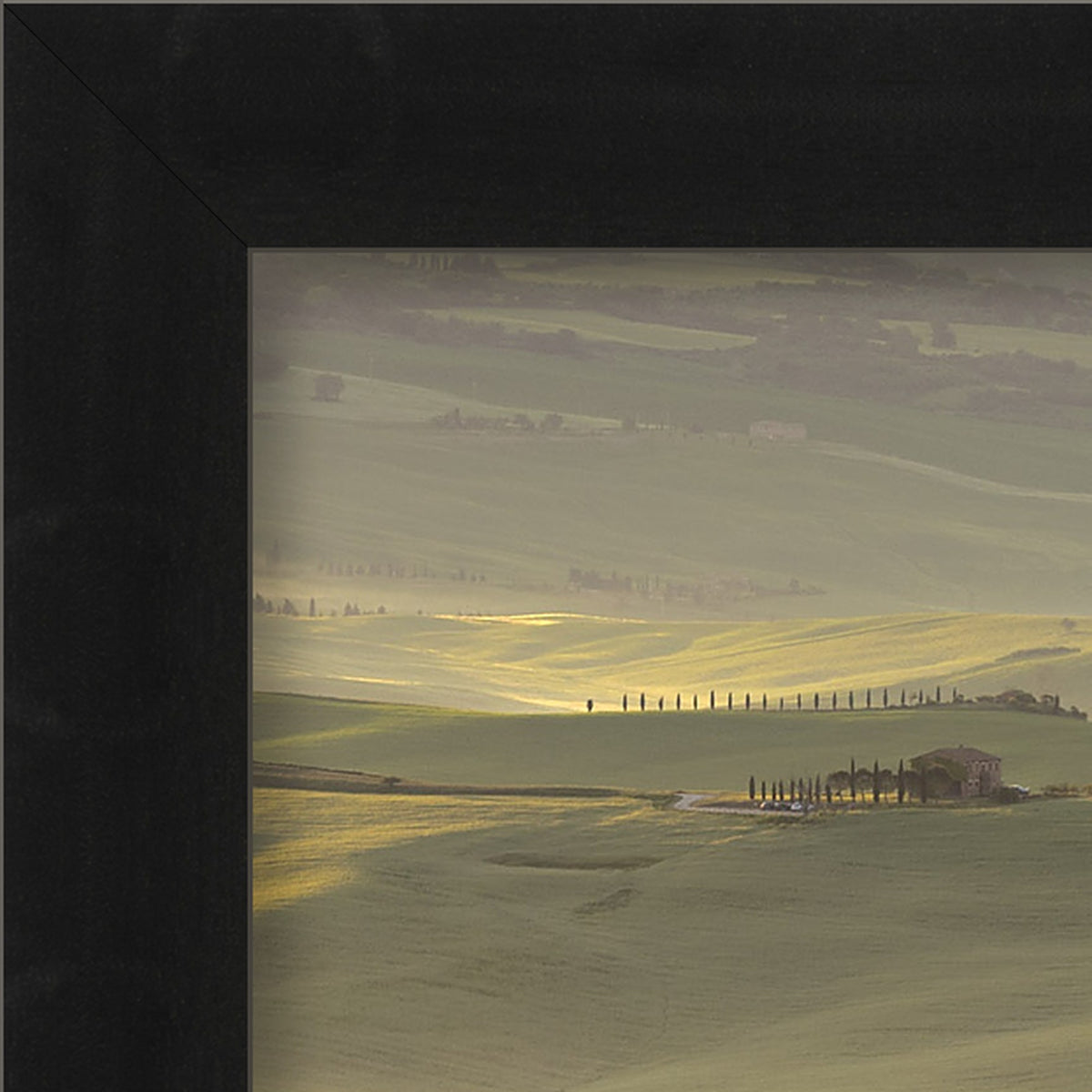 The Suspended Landscape – fine art print by Duccio Nacci, frame corner detail