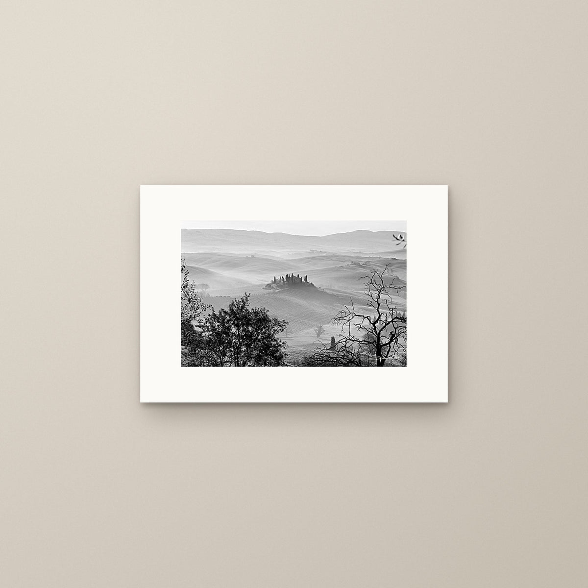 The Villa in the Mist – fine art print by Duccio Nacci, size S, print only on A3 paper (29.7 × 42 cm)