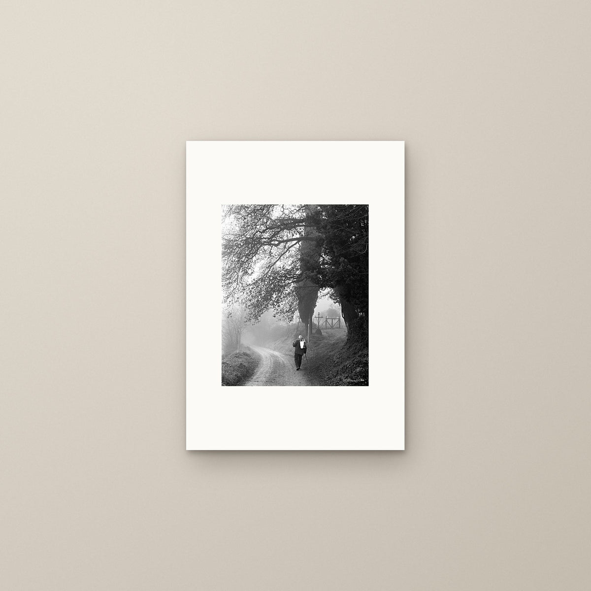 The Wanderer in the Mist – fine art print by Duccio Nacci, size S, print only on A3 paper (29.7 × 42 cm)