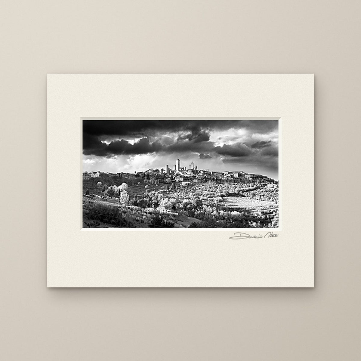 Timeless Towers – fine art print by Duccio Nacci, size 24×30, print with white mat