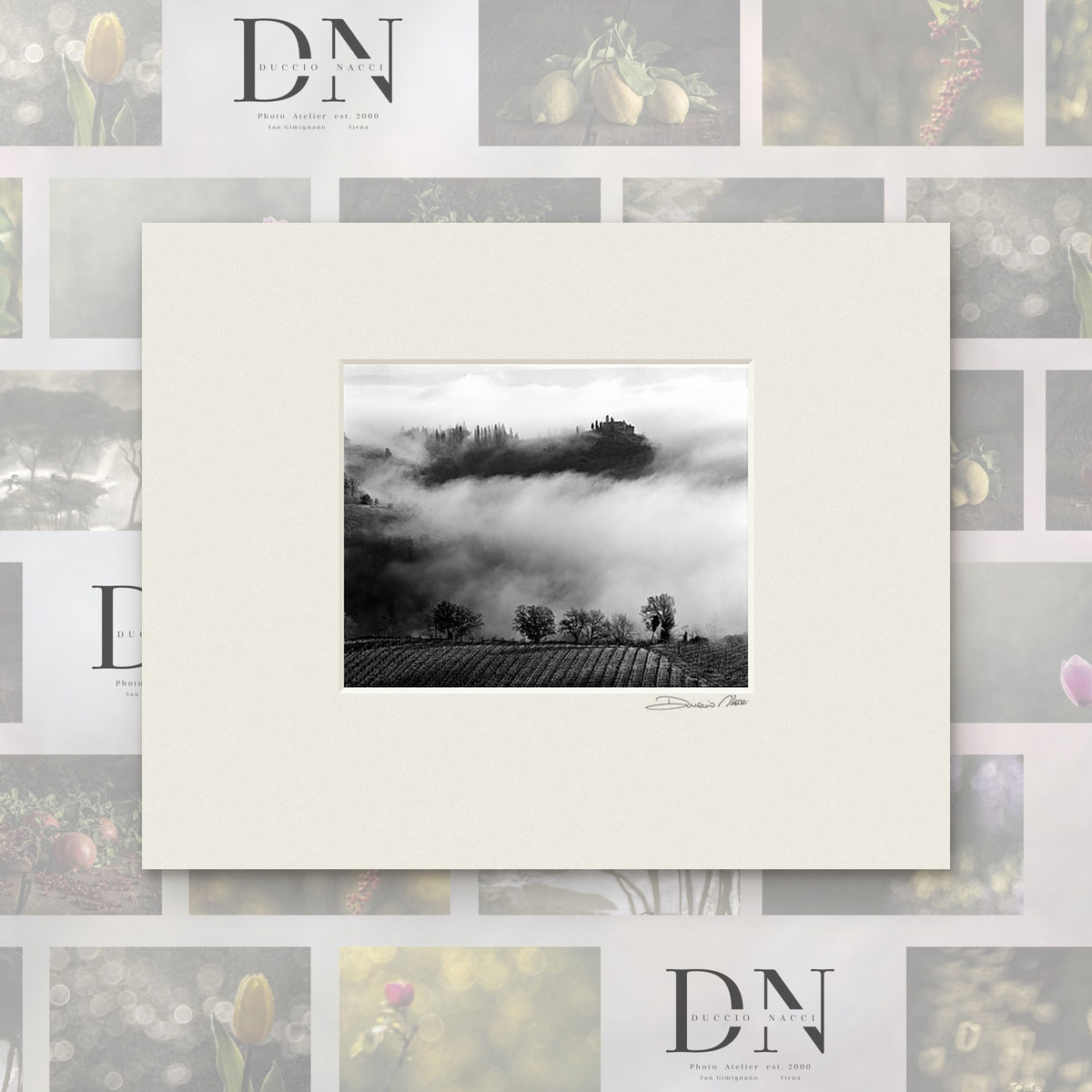 Whispers in the Mist – fine art print by Duccio Nacci, size 40×50, print with white mat
