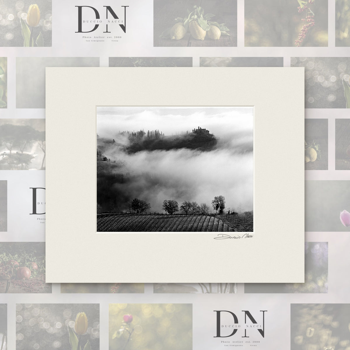 Whispers in the Mist – fine art print by Duccio Nacci, size 50×60, print with white mat